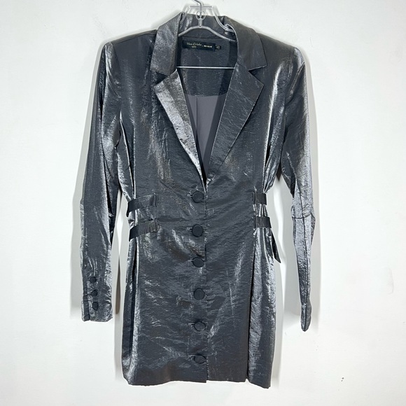 NEW House of Harlow 1960 x REVOLVE Linor Blazer Dress in Slate Grey - Picture 3 of 8